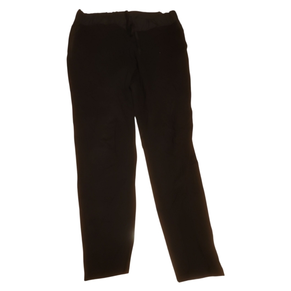 COS Elegant Black pants elastic drawstring waist trousers large cotton